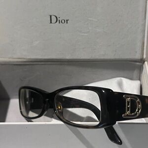 Elegant Vintage Dior reading Glasses with Gold Detailing